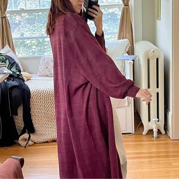Burgundy Long Cardigan ASOS NEW - Picture 3 of 4